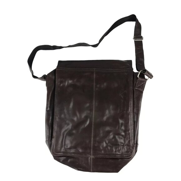 Wilsons Leather‎ Unisex Brown M. Julian Crossbody Strap Bag - Picture 4 of 8